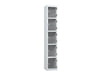 Crystal 5-Door Steel Locker - Pearl Silver