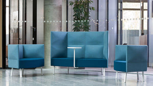 Narbutas Cumulus Modular Soft Seating System Inblue Finish