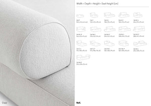 Daaz Modular Seating in Different Configurations Dimensions