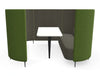 Delia 6 Seater Meeting Den With Table With Grey Interior And Green Exterior