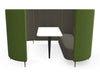 Delia 6 Seater Meeting Den With Table With Grey Interior And Green Exterior