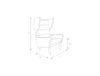 Douglas Single Seater Wing High Back Chair Dimensions
