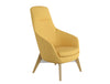 Drive Soft Seating Office High Back Chairs With Yellow Upholstered Finish And Four Wooden Legs 