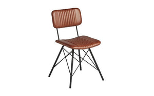 Duke Side Chair Bruciato Leather