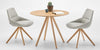 Duna Xs Chair With 4 Wooden Legs With Round Table
