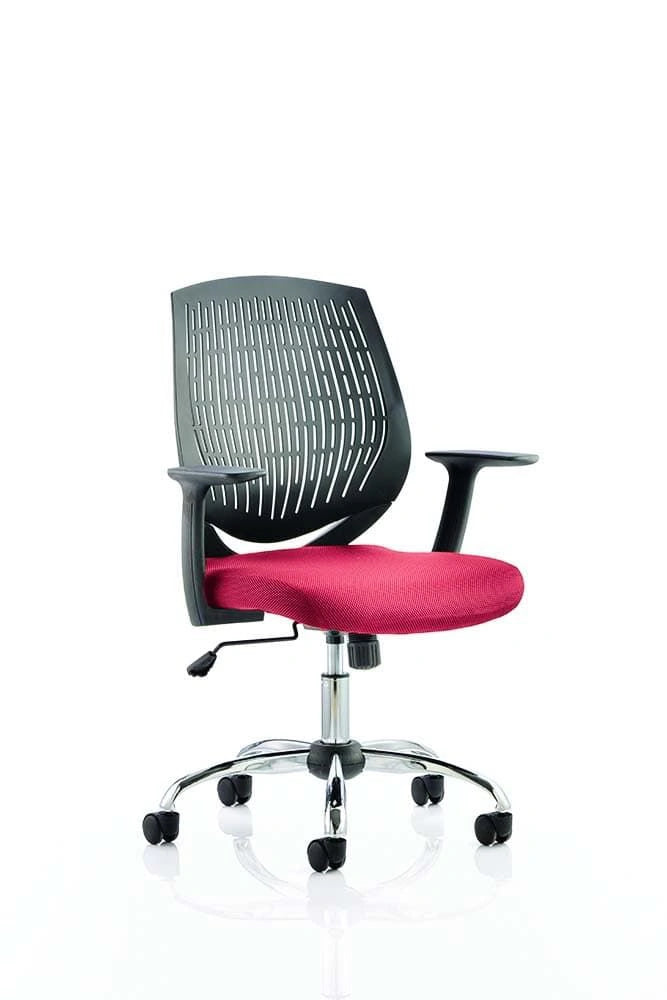 Dura Medium Back Task Operator Office Chair With Arms KCUP0201 1