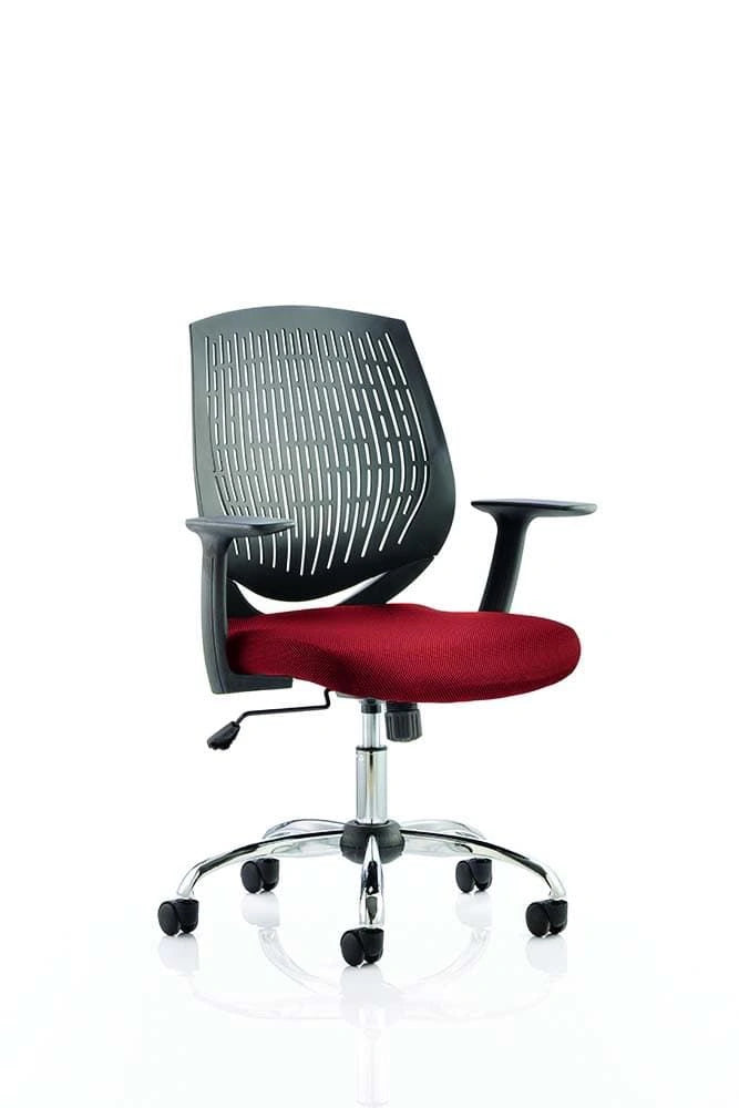 Dura Medium Back Task Operator Office Chair With Arms KCUP0206 1