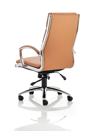 Classic Executive Chair High Back Tan With Arms Image 5