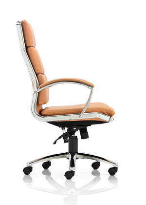 Classic Executive Chair High Back Tan With Arms Image 6