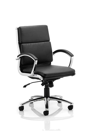 Classic Executive Chair Medium Back Black With Arms 