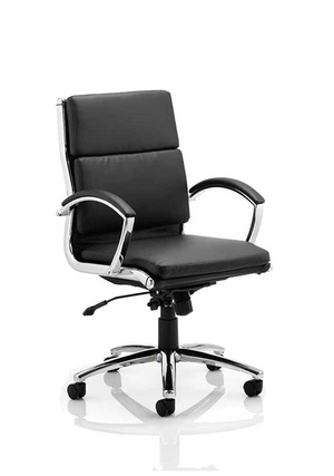 Classic Executive Chair Medium Back Black With Arms Image 2