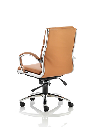 Classic Executive Chair Medium Back Tan With Arms Image 3