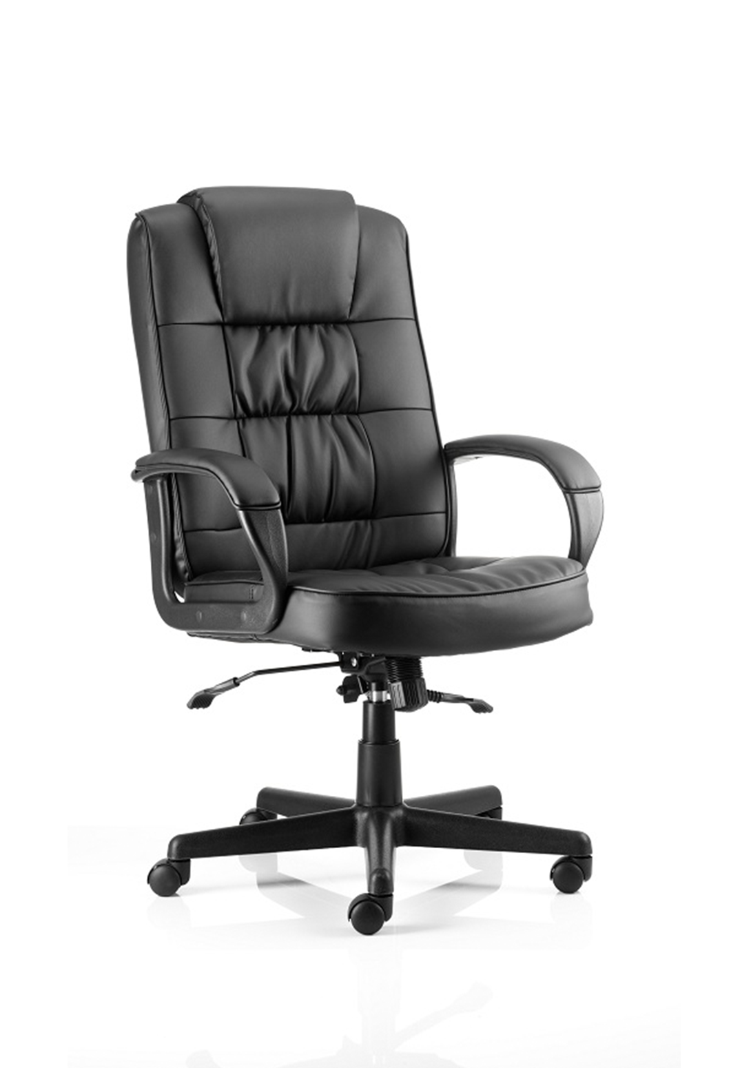 Moore Executive Chair Black Fabric With Arms Image 2