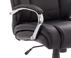 Texas Executive Heavy Duty Chair Soft Bonded Leather With Arms Image 6