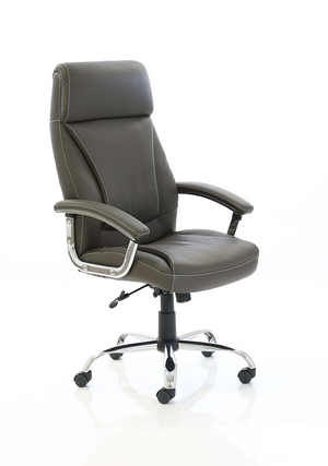 Penza Executive Brown Leather Chair Image 3