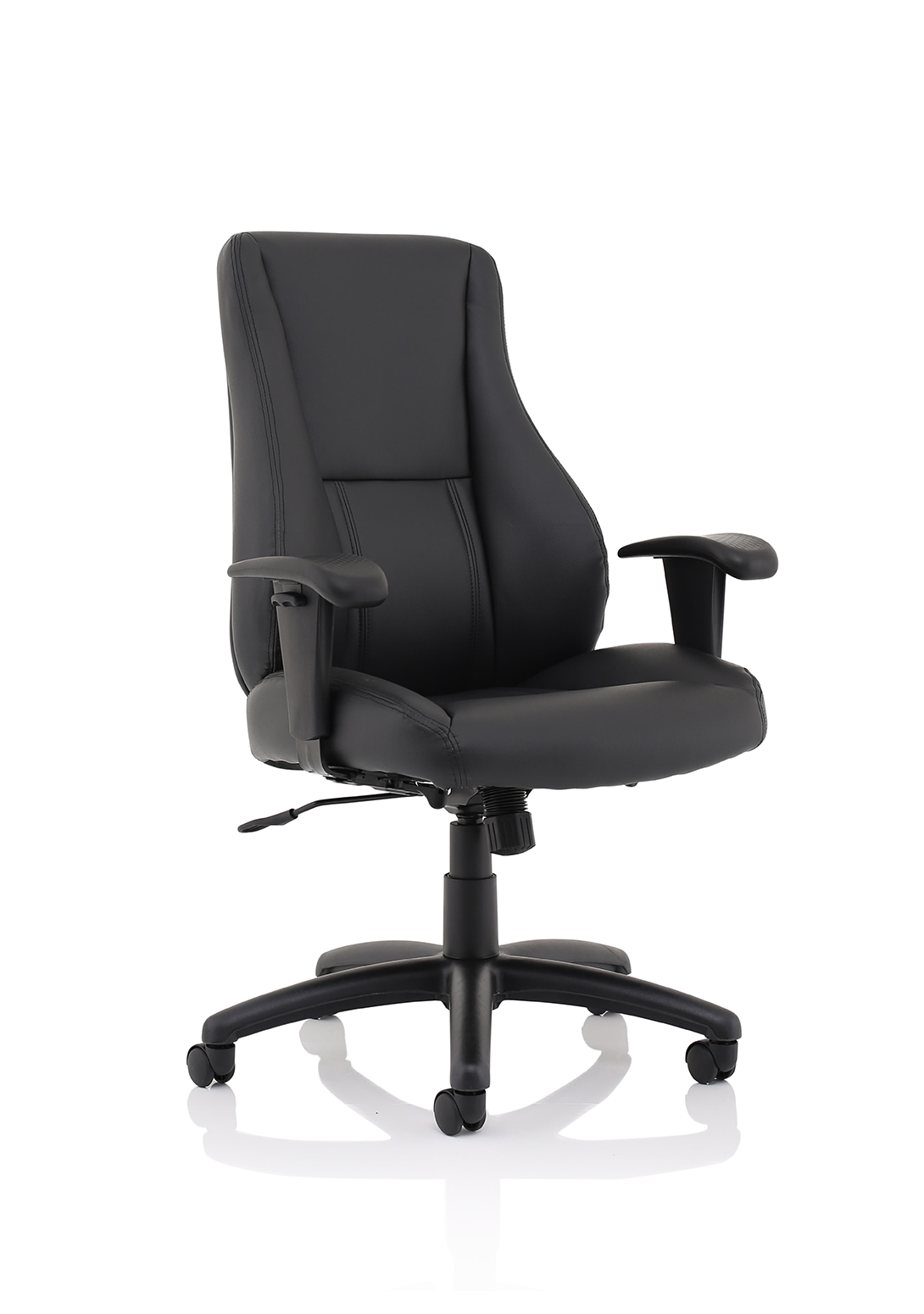 Winsor Black Leather Chair No Headrest