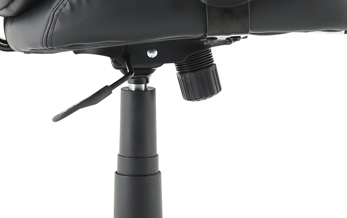 Winsor Black Leather Chair With Headrest Image 12