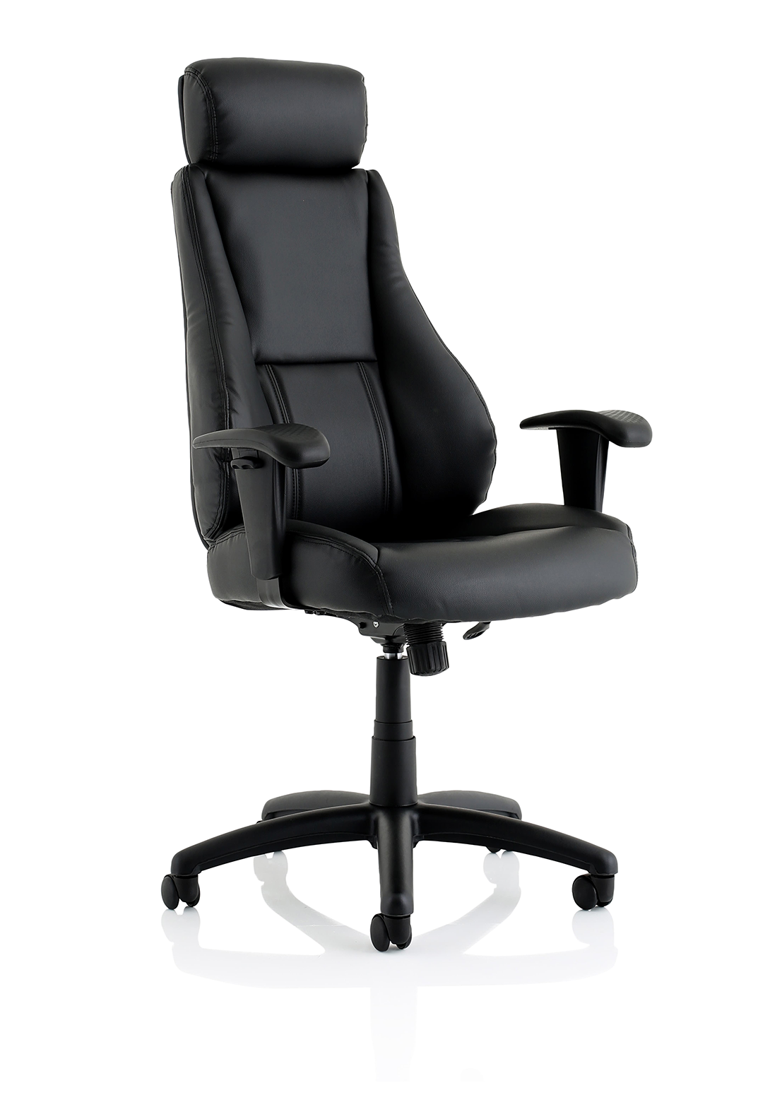 Winsor Black Leather Chair No Headrest