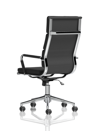Hawkes Black PU Chrome Frame Executive Chair Image 5