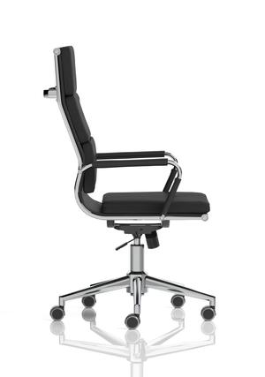 Hawkes Black PU Chrome Frame Executive Chair Image 8