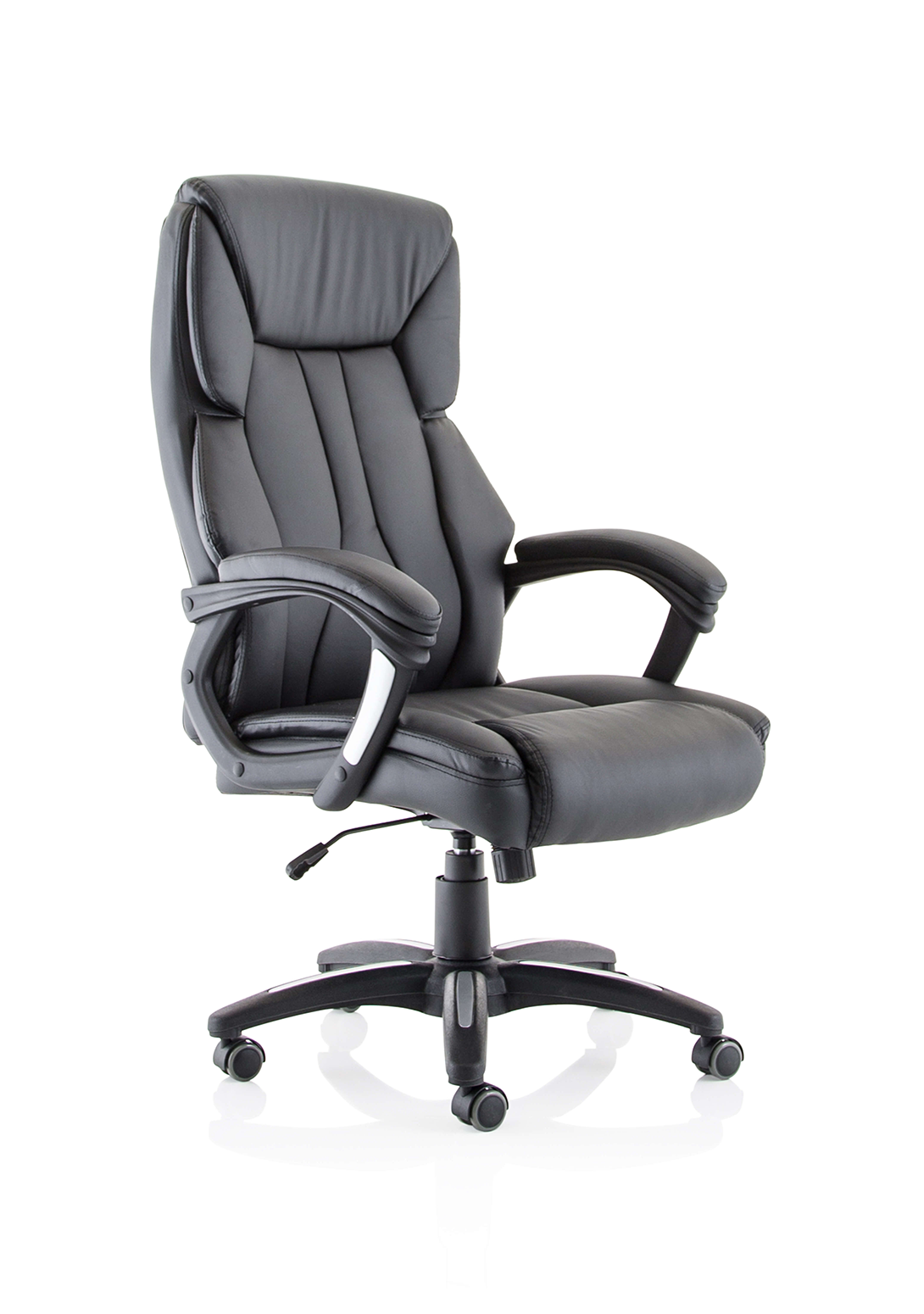 Stratford High Back Black Leather Look Chair