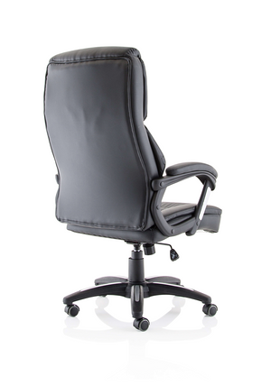 Stratford High Back Black Leather Look Chair Image 8