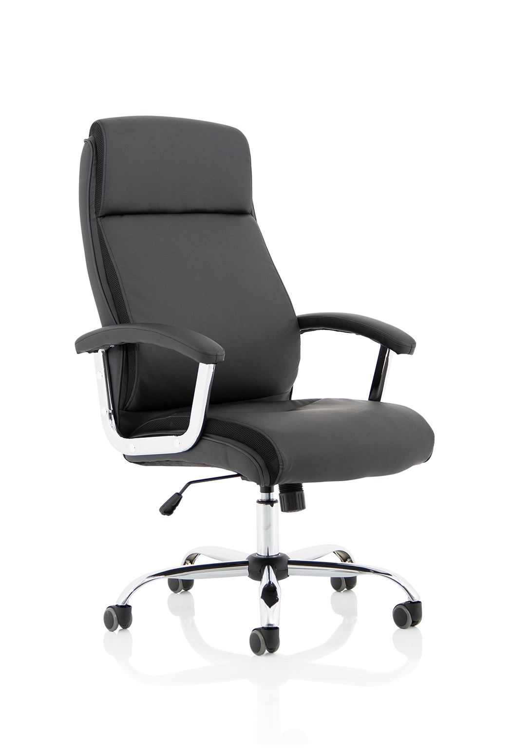 Hatley Black Bonded Leather Executive Chair