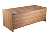 EXEC 180W Elite Excecutive Desk with Bow front in Walnut 1800mm