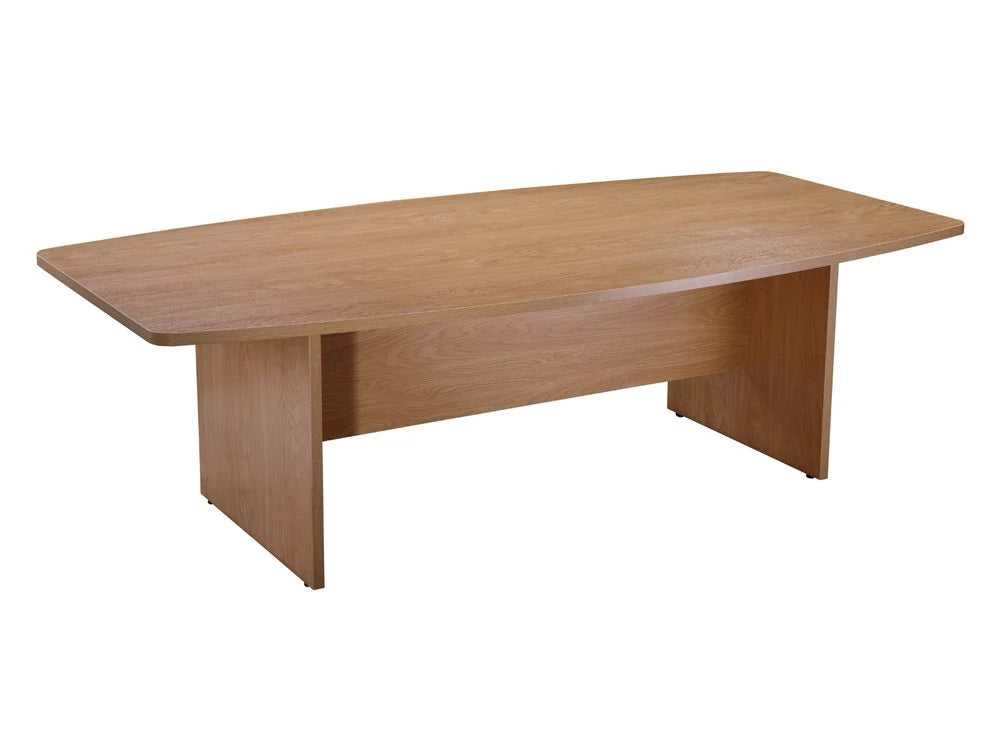 Exec Bdt240 Elite Small Boardroom Table With Modesty Panel In Oak