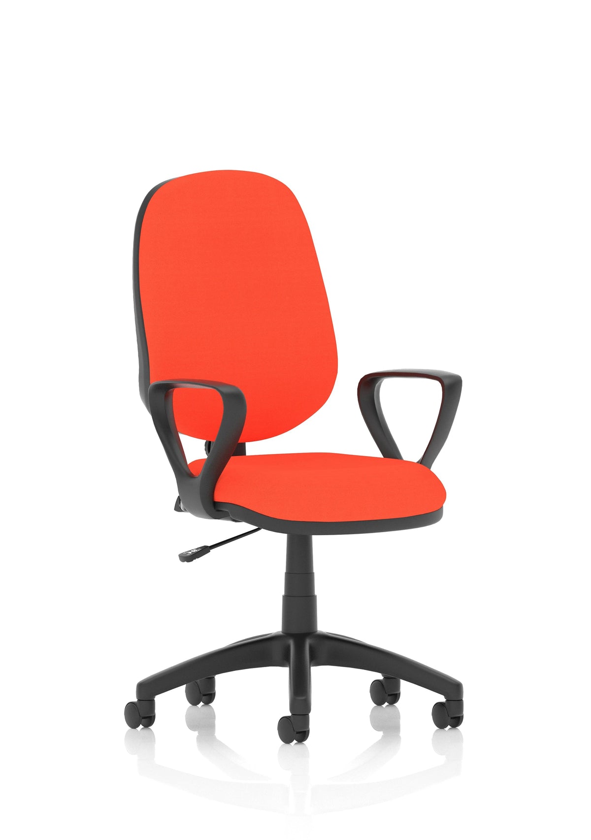 Eclipse Plus I Lever Task Operator Chair Bespoke With Height Adjustable Arms In Maringa Teal Image 3