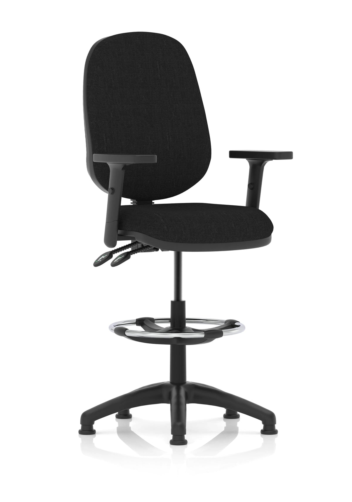 Eclipse Plus Ii Task Operator Office Chair With Hi Rise Draughtsman Kit KC0258 1
