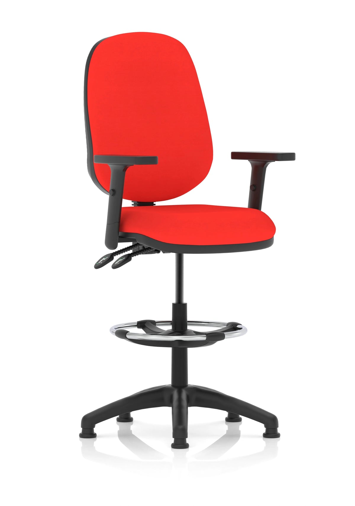 Eclipse Plus Ii Task Operator Office Chair With Hi Rise Draughtsman Kit KCUP1154 1