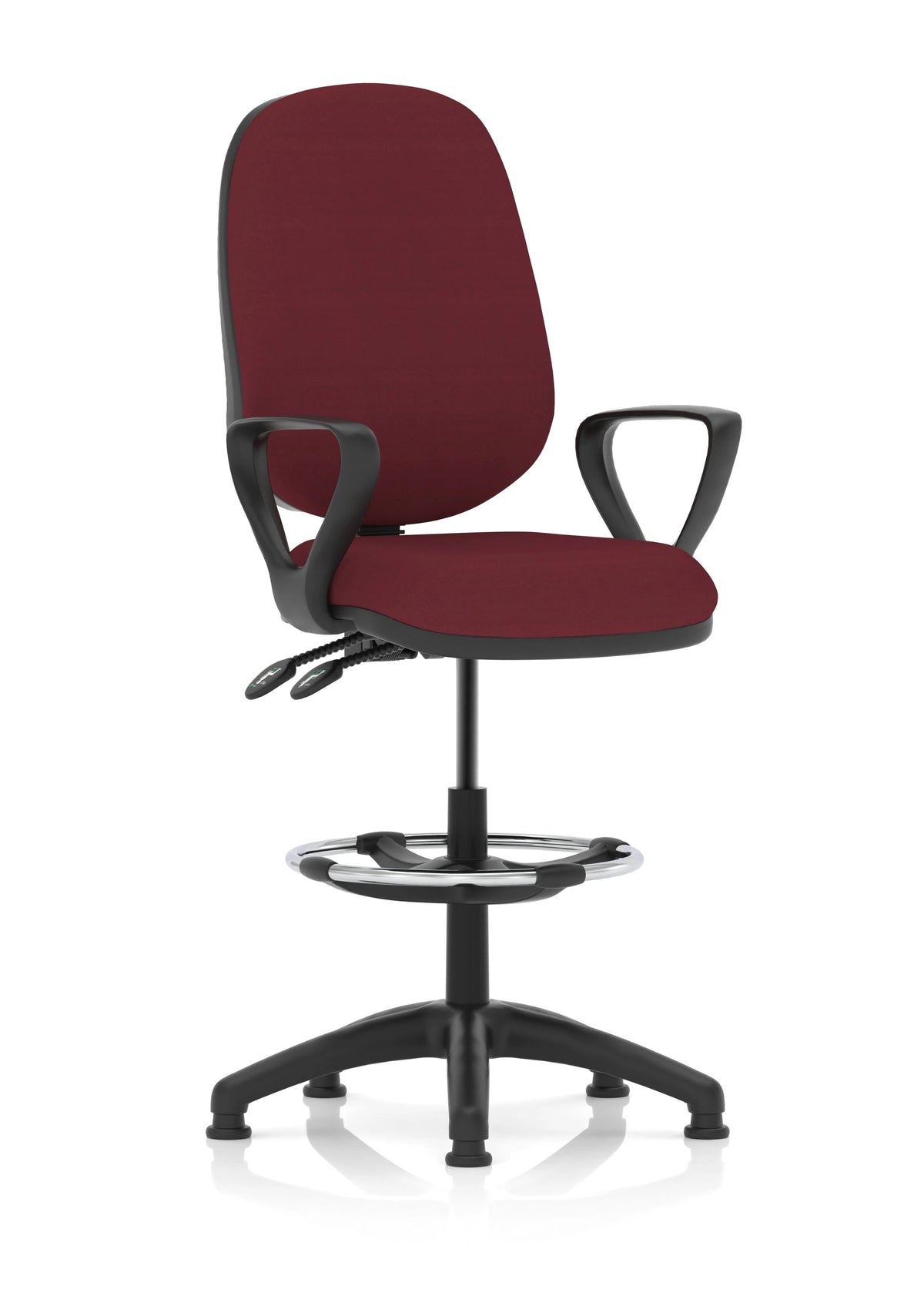 Eclipse Plus Ii Task Operator Office Chair With Hi Rise Draughtsman Kit KCUP1167 1