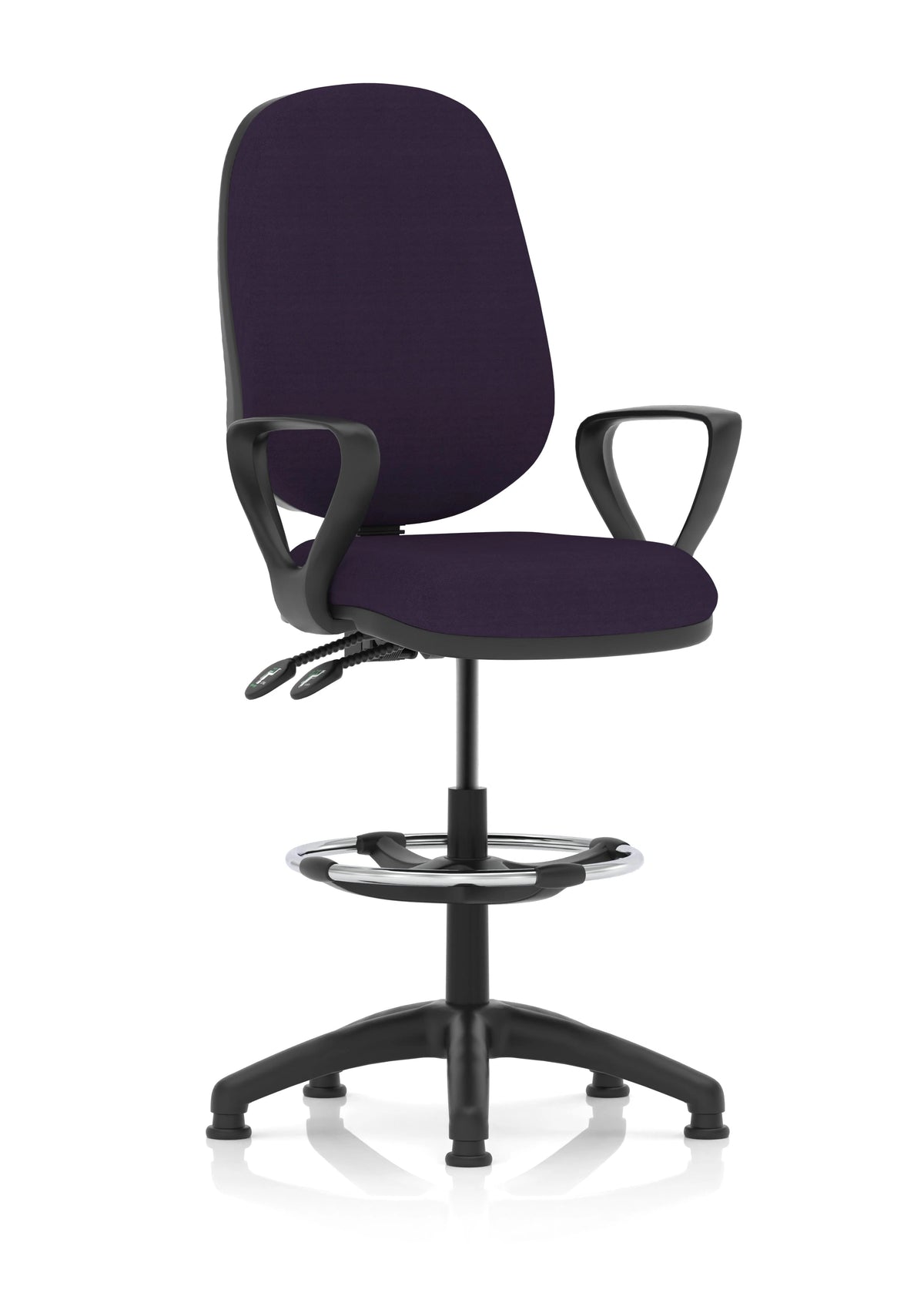 Eclipse Plus Ii Task Operator Office Chair With Hi Rise Draughtsman Kit KCUP1169 1