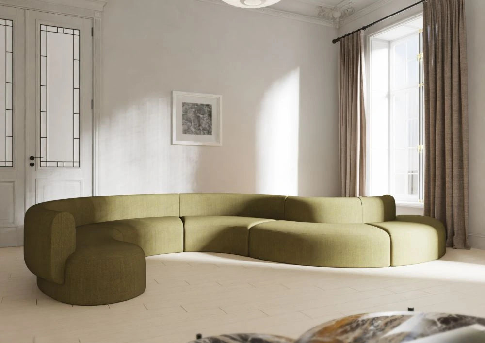 Emme Modular Seating in Green Finish