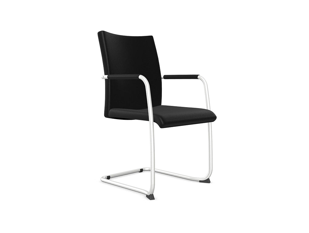 Epsilon High Backrest Conference Armchair With Sled Base