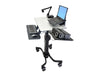 Ergotron Teachwell Mobile Digital Workspace Side Angle 