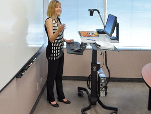 Ergotron Teachwell Mobile Digital Workspace In Use