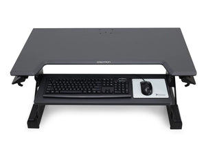 Ergotron Workfit Tl Sit Stand Desktop Workstation In Black