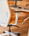 Evo Task Chair with Table in Modern Office Setting