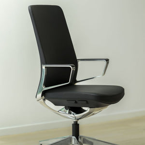 Executive Conference Chair with Polished Aluminium Frame 2