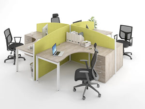 Eze Screen Desk Mounted Curved Top 6