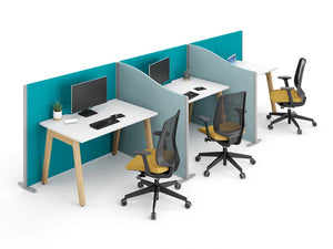 Eze Screen Desk Mounted Curved Top 8
