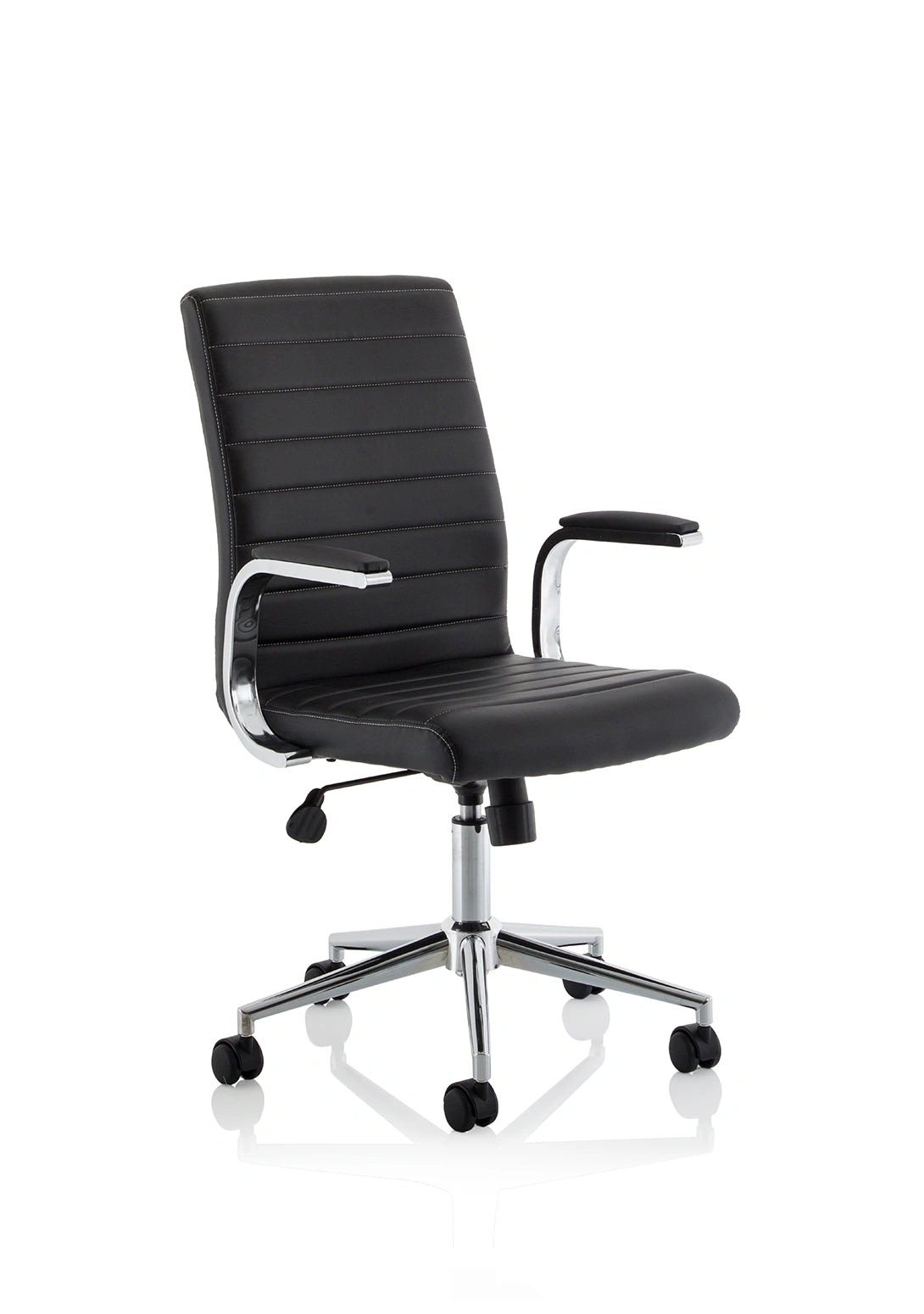 Ezra Medium Back Leather Executive Office Chair With Arms EX000188 1