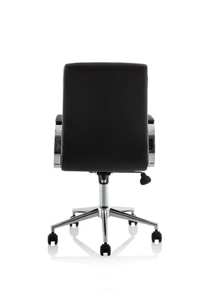 Ezra Medium Back Leather Executive Office Chair With Arms EX000188 10