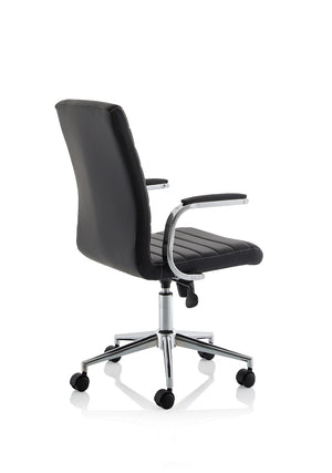 Ezra Medium Back Leather Executive Office Chair With Arms EX000188 11