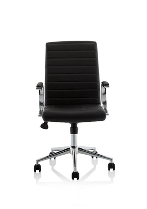 Ezra Medium Back Leather Executive Office Chair With Arms EX000188 6