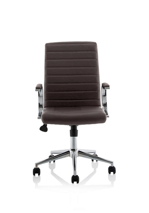 Ezra Medium Back Leather Executive Office Chair With Arms EX000190 3