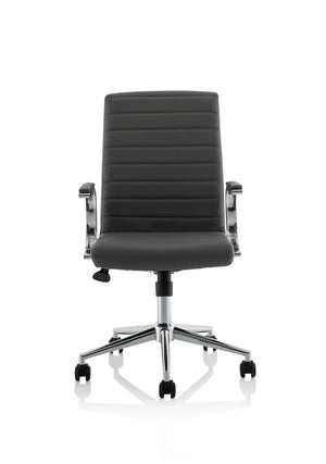 Ezra Medium Back Leather Executive Office Chair With Arms EX000245 3