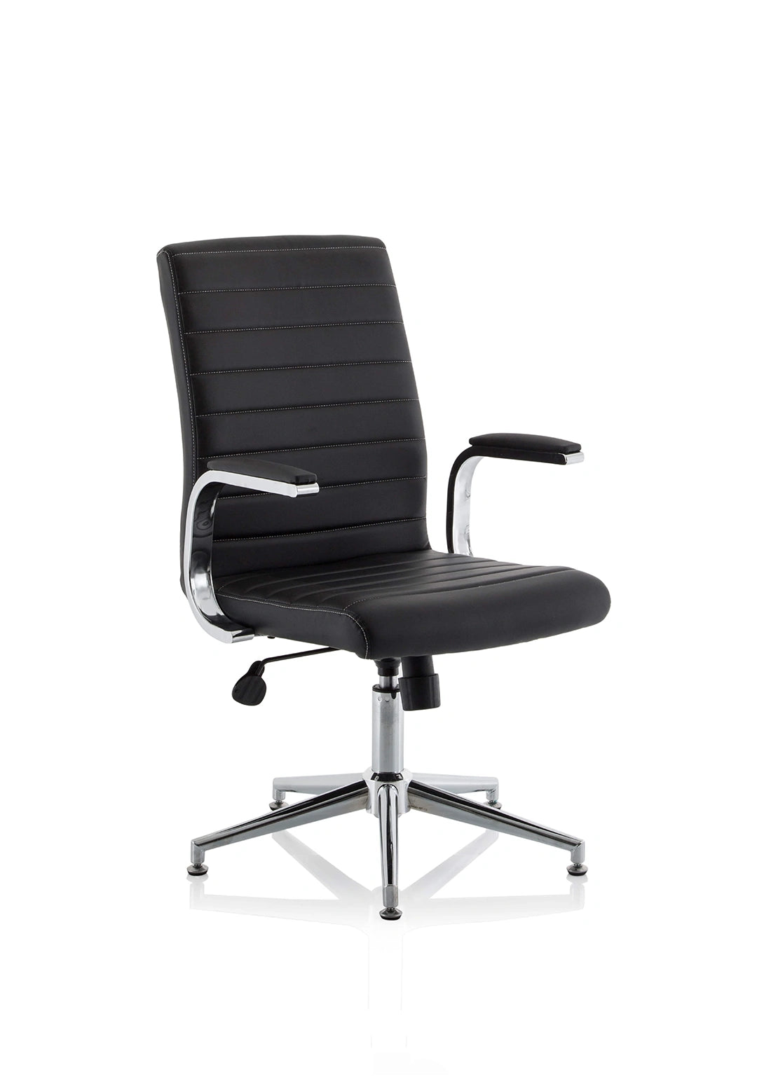 Ezra Medium Back Leather Executive Office Chair With Arms KCUP1692 1